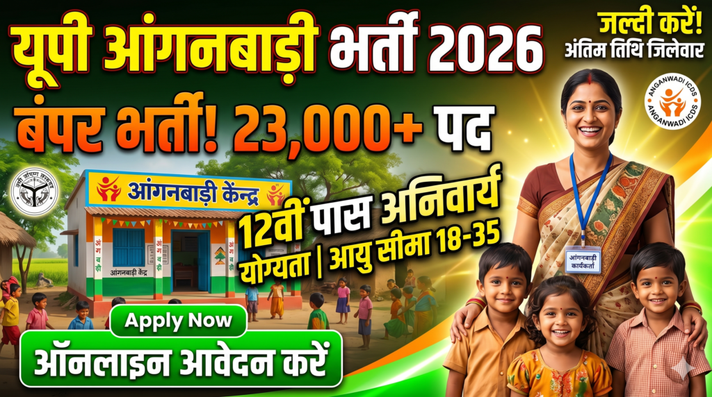 आंगनवाड़ी भर्ती 2026: ऑनलाइन आवेदन कैसे करें | पूरी जानकारी