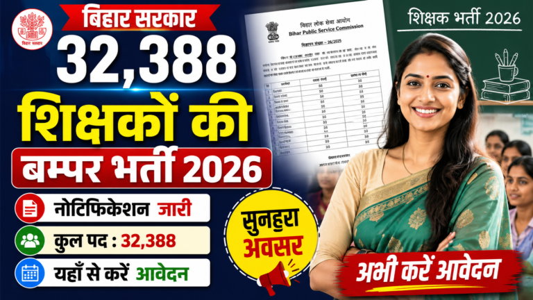 School Teacher 32,388 Post Recruitment Apply 2026